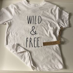 Rae Dunn Children’s Sz 7 Wild & Free Tee Shirt